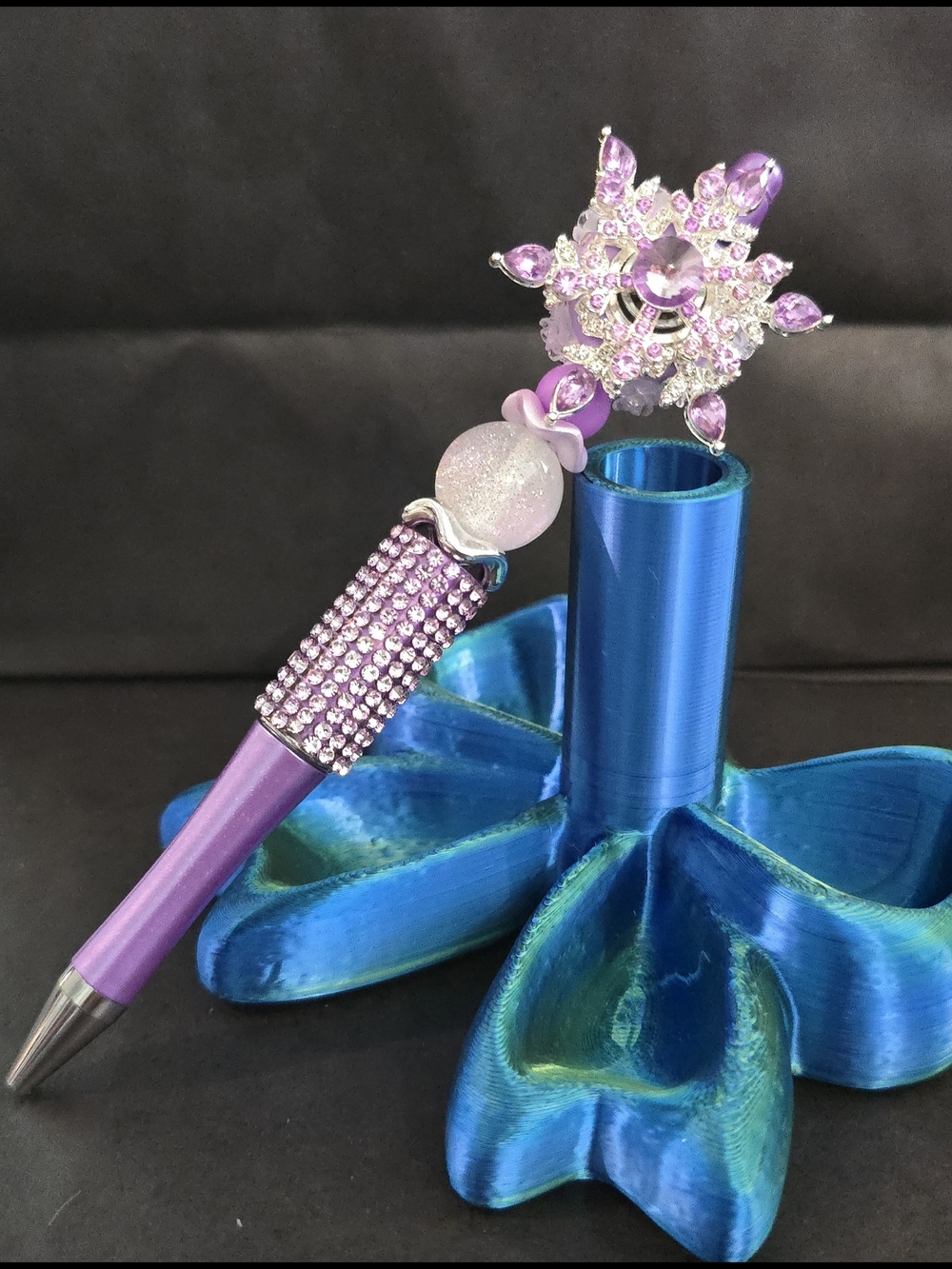 Purple Crystal Spinner Pen